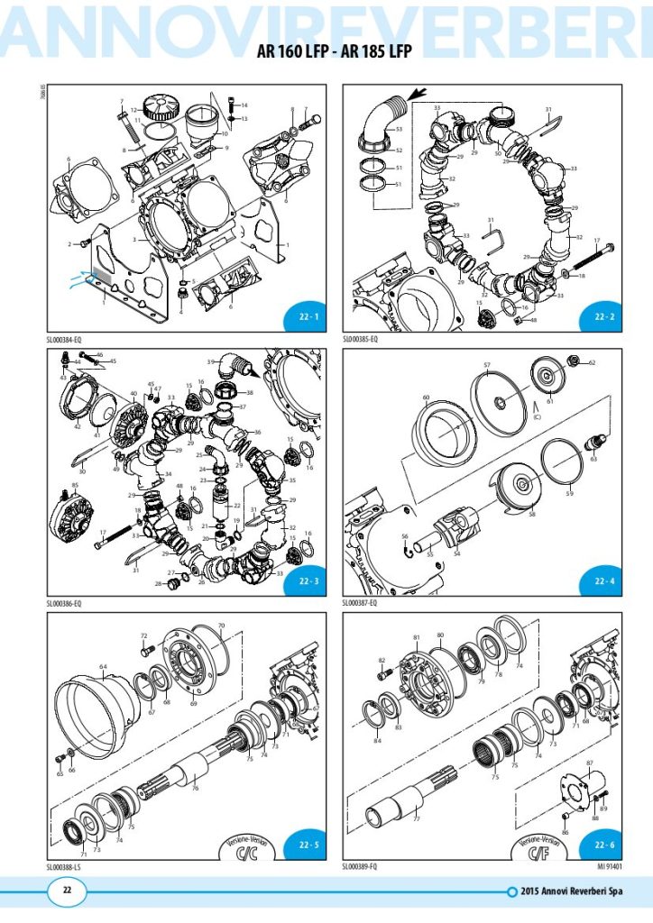 AR160LFP Sprayer Pump Parts Diagram page 1