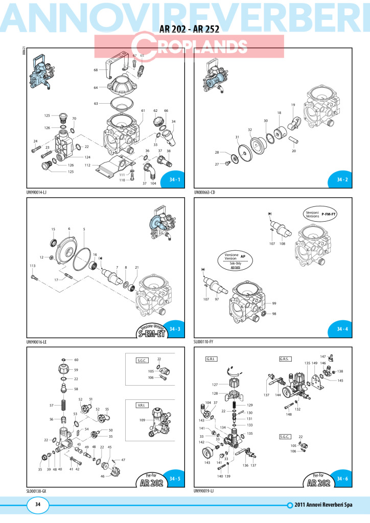 AR252-C Pump Parts Diagram