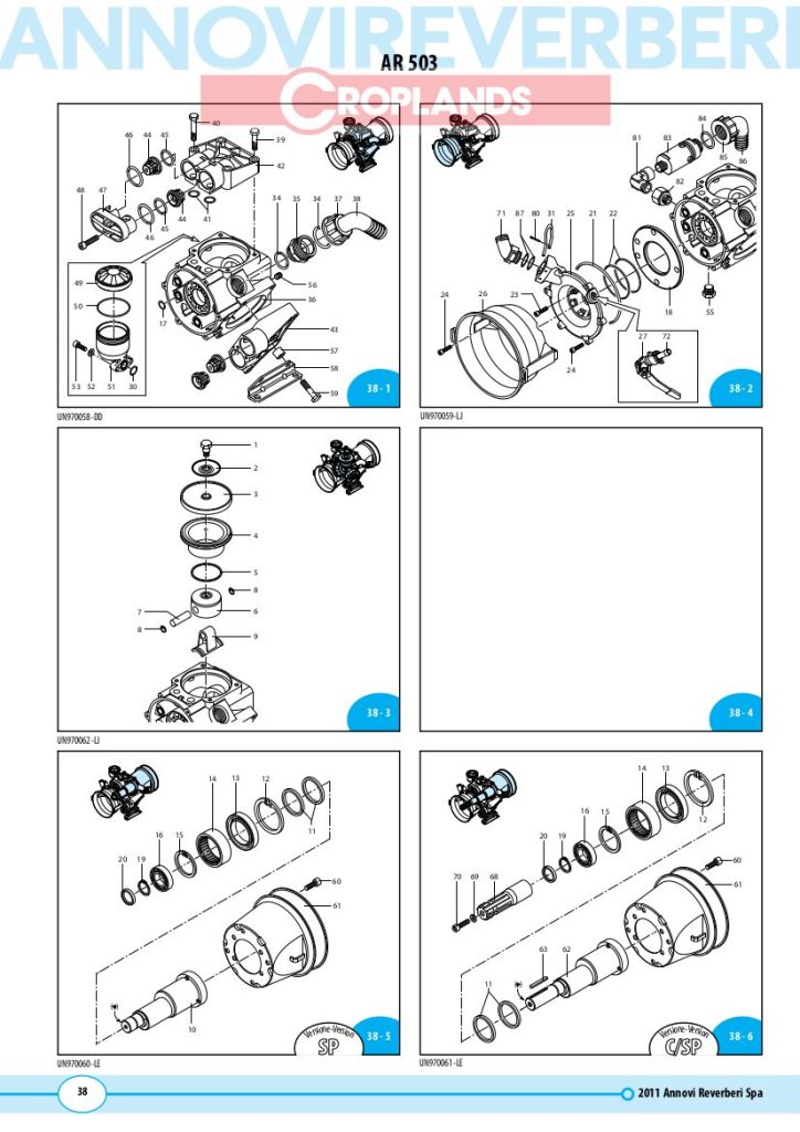 AR503 Pump Parts DiagramSprayer - page 1