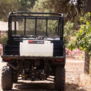 100L AR Croppak sprayer mounted on ATV tray.