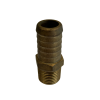 Brass Male Hose Tail ½” BSPM x ¾” tail - High Presssure 40 bar (600 psi) brass fitting