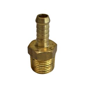 Brass Male Hose Tail ½” BSPM x ³∕8” tail