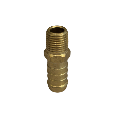 Brass Male Hose Tail ¼” BSPM x ½” tail