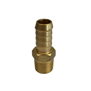 Brass Male Hose Tail ³∕8” BSPM x ½” tail - High Presssure 40 bar (600 psi) brass fitting