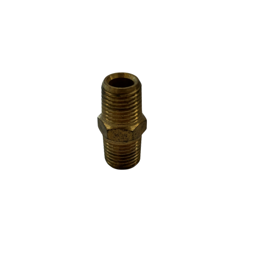 Brass Hex Nipple 1/4"