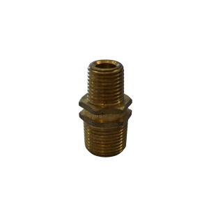 Brass Hex Nipple 3/8" x 1/4"